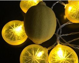 LED lemon slice light string decoration room battery box fruit lights Holiday light decorative lights