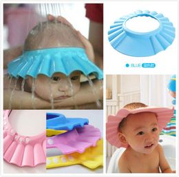 Adjustable EVA Kids Ear Shower Cap Soft Baby Bathing Shampoo Shower Protection Hat for Toddler JXW036