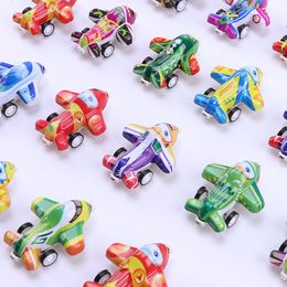 Creative Mini Car Model Toy, Cartoon Tinplate Car, Aircraft Moddel with Pull Back, Low Price, for Kid' Birthday Gift, Collecting, Decoration