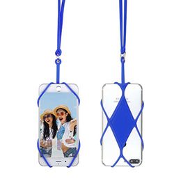 Silicone Lanyard Mobile Phone Case Cover Holder Sling Necklace Wrist Strap for iphone 6 6s 6plus 7