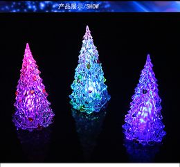 Ackle Christmas Tree Children's GlowIng Toys LED Colourful Crystal Flash Night Lights Christmas Gift Wholesale.