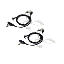 2x Covert Air Acoustic Earpiece/Headset for Uniden Handheld Radio Walkie Talkie