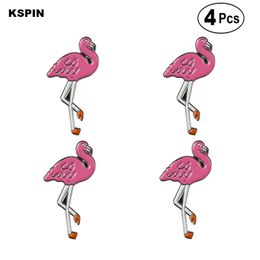 Flamingo Lapel Pin Badge Brooch Icons 4PC