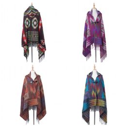 NUOVA Sciarpa Alla Moda Navy Scialli Sciarpe Cotone Ricamo Cape pashmina stola Top