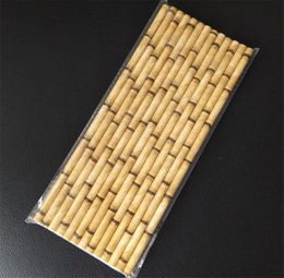 Biodegradable Bamboo Paper Straw Bamboo Straws Eco-Friendly 25Pcs a Lot Party Use Bamboo Straws Disaposable Straw on Promotion 000