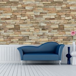 ZQ160014 Brick Pattern Creative Removable Wall Stickers