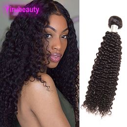 Indian 100% Unprocessed Human Hair Extensions Double Weft 1 Bundle Kinky Curly 10-28 Inch Curly 95-100g/piece