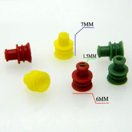 Colour choose Car connector waterproof ring/circle,waterproof plug,HID connector Silicone sheath,seal caps,6mm diameter