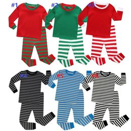 Kids Pyjamas Home Clothes Christmas Pyjamas Boys Girls Bedgown Leisure Wear Autumn Winter Two-piece Clothing Sets Christmas 12set