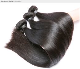 beautystarquality virgin brazilian straight human hair peruvian straight bundles 1230inch raw virgin remy hair extensions weft