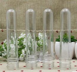 100pcs/lot 40ml Transparent Mask Bath Salt Test PET Tube 40cc Clear Plastic Bottle Cosmetic Tube With Aluminium Cap