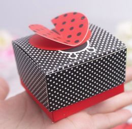 Wedding Candy Box Ladybug Gift Box 3-D Wing Favours Boxes Baby Shower Favour Wedding Party Decoration