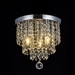 Modern Pendant Lamps Chandelier Ceiling Light Crystal Ball Fixture Aisle Porch Lamp Bedroom Living Room Balcony Lights