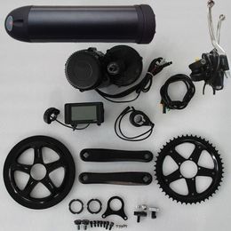 48V 750W C965A BBS02 8fun /bafang mid crank drive motor ebike kit+48V 13Ah lithium ion Bottle battery