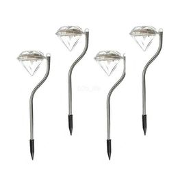 Outdoor LED Solar Powered Lamp Garden Path Stake Lanterns Lamps LED Diamond Lawn Light Pathway Garden Decorations