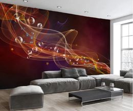 Starry sky fantasy balloon decoration background wall modern wallpaper for living room