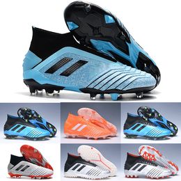 adidas Predator 19.3 Laceless FG WeißSilber MetallicBold Blau adidas Predator 19.3 Laceless FG WeißSilber MetallicBold Blau