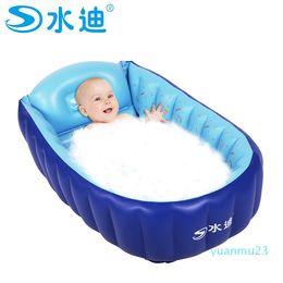 Wholesale- Small Inflatable Pool tub Portable Baby folding eco-friendly PVC Swimming Pool children bathtub 90X55X25cm