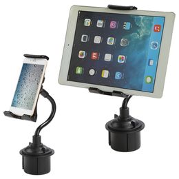 Car Cup Tablet Mount Phone Holder Adjustable Long Gooseneck for iPhone 14 13 12 11 Pro Max Samsung Galaxy S22 S21 Ultra