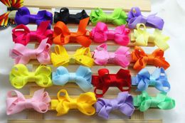 Baby Girl 2inch mini Hair Bow clip with all wrapped ribbon clips High Quality Ribbon Lined Alligator clip Hairpin 120pcs FJ3232