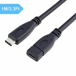 USB C Extension Cable Type C Extender Cord Male to Female Compatible with Thunderbolt 3 for Nintendo Switch, Apple MacBook Pro
