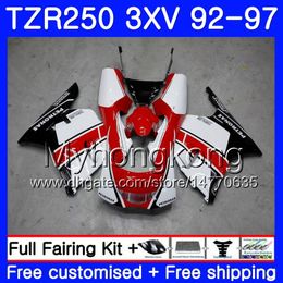 Kit hot sale white For YAMAHA TZR 250 3XV YPVS TZR-250 92 93 94 95 96 97 245HM.7 TZR250RR RS TZR250 1992 1993 1994 1995 1996 1997 Fairing