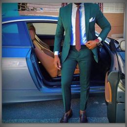 Green tuxedos groom wedding men suits mensweddingsuits tuxedo costumes de smoking pour hommes men Jacket Pants Tie 037