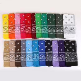 Assorted Bandanas 55*55CM Cotton Novelty Double Sided Print Paisley Cowboy Bandana Party Favor Scarf Headband Handkerchiefs