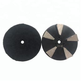 KD-V40 9 Pieces 3 Inch D80mm Back Stick Diamond Grinding Disc with Five Segments Diamond Polishing Pads for Concrete and Terrazzo Floor