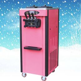 Free Shipping Vertical 3 Flavour commercial soft ice cream machine 5 Colours supply high quality soft ice cream machine for sale