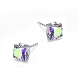 12 Colours Fashion Crystal Diamond Stud Earrings Women Jewellery Wholesale