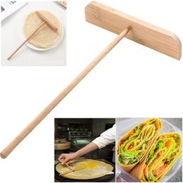 New Chinese Specialty Crepe Maker Pancake Batter Wooden Spreader Stick Home Kitchen Tool DIY Restaurant Canteen Special Supplies