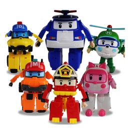 Super Hot 6 types SUPER Shape-shifting robot shape-shifting car children's toy shape-shifting police car children's gift