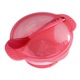 Binaural Sauger Utensil Schüssel Mit Löffel Baby Fütterung Dish Geschirr