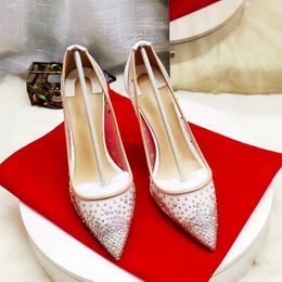 Spedizione gratuita moda donna pompe vernice bianca strass punta a punta sandali tacchi alti scarpe stivali tacchi alti per le donne tacchi a spillo