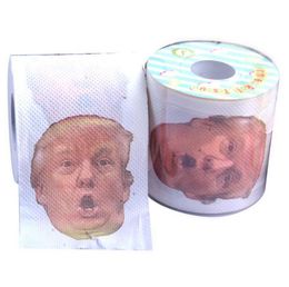 Trump Toilet Paper Colorful Fun Paper Tissue Creative Bathroom Funny Toilet Paper President Donald Trump Toilet Papers LJJO7921