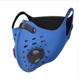 DHL Outdoor Sports Protective PM2.5 Mask for Riding Waterproof Dustproof Anti-dust Face Mask with Breathing Valve Built-in Philtre