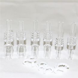 smoking 10mm 14mm 19mm Quartz Tip for Mini Kits With Free Plastic Keck Clips Quartz Banger Nail Tips