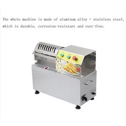 Commercial Fryer220V Fried French fries fried Chicken Wings oil-free Smoke Potato Tower Household Electric Fryer 900W