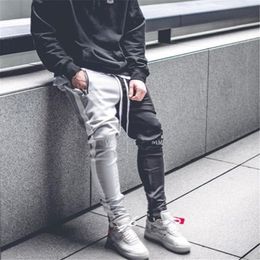 2019 New High Quality Jogger Patchwork Gyms Pants Men Fitness Bodybuilding Gyms Pants Runners Clothing Sweatpants