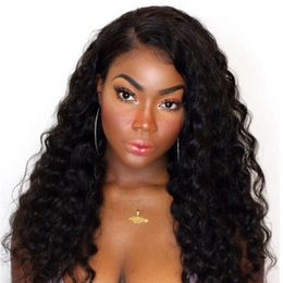 Brazilian Hair 13x4 Lace Front Wigs Loose Wave Natural Colour Human Hair Wig Pre Plucked 130% Density