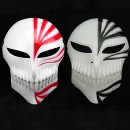 Black YK Halloween Masquerade Anime Death Bleach Resin Mask Kurosaki Cosplay Mask Decoration Gift 