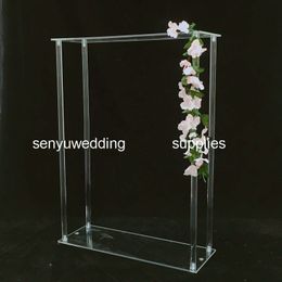 60cm/120cm tall )tall transparent decorative flower arrangement clear acrylic flower stand for wedding table centerpiece senyu0348