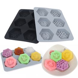 Honeycomb Silicone Soap Molds,Bee Cake Molds, Dessert Pan Candy Baking Handmade Chocolate Molds, Biscuit Muffine Baking Molds,Ice Cube Tray