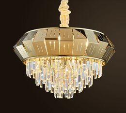 Postmodern living room crystal chandelier villa hotel engineering lamps oval bedroom dining room lamp chandelier suspension MYY