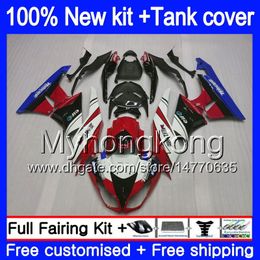 Body +Tank For KAWASAKI ZX636 ZX-6R 2009 2010 2011 2012 206MY.78 New Red White ZX 636 600CC 6 R ZX-636 ZX600 ZX 6R ZX6R 09 10 11 12 Fairings