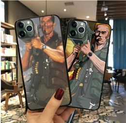 Arnold Schwarzenegger movie Commando 1985 poster glossy smooth tempered glass case For Apple iPhone 11 PRO MAX i11 pro coque