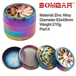 2025 Zinc alloy 63mm4 layer grinder for metal wheels