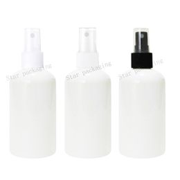 40pcs/lot 250ml white Fine sprayer pump empty plastic bottles, 8.4oz plastic perfume spray bottle pump spray bottle 250cc vial
