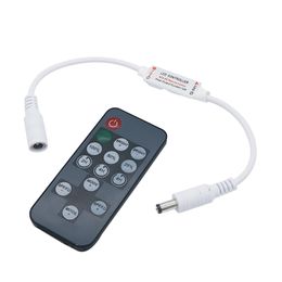 Edison2011 50pcs 14Key RF Timing Adjust Wireless Dimmer RF Remote Controller for LED Single Colour Strip Lamp Controller with Timer Adjust